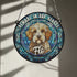 Cavapoo Brown & White Memorial Stained Glass Effect Suncatcher